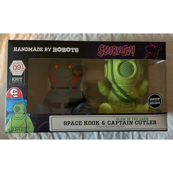 Scooby-Doo Space Kook & Captain Cutler Handmade by Robots 2” Figure Set … - Picture 1 of 3